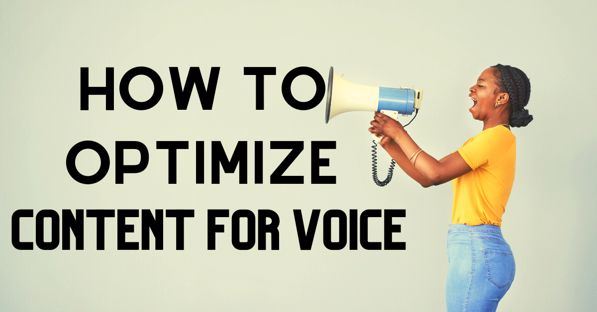 How to optimize content for Voice