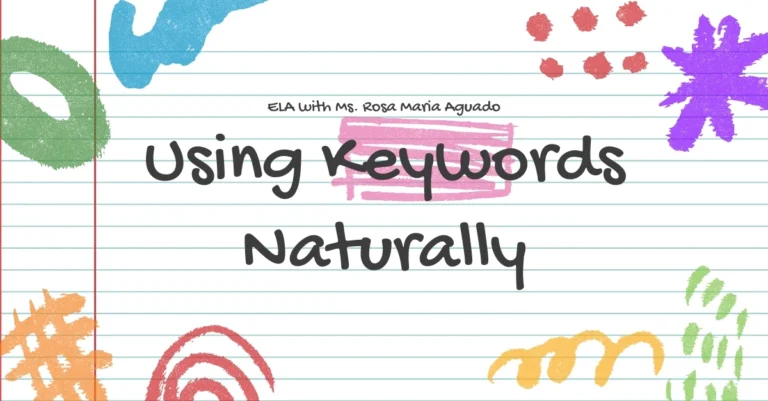 Natural keyword usage